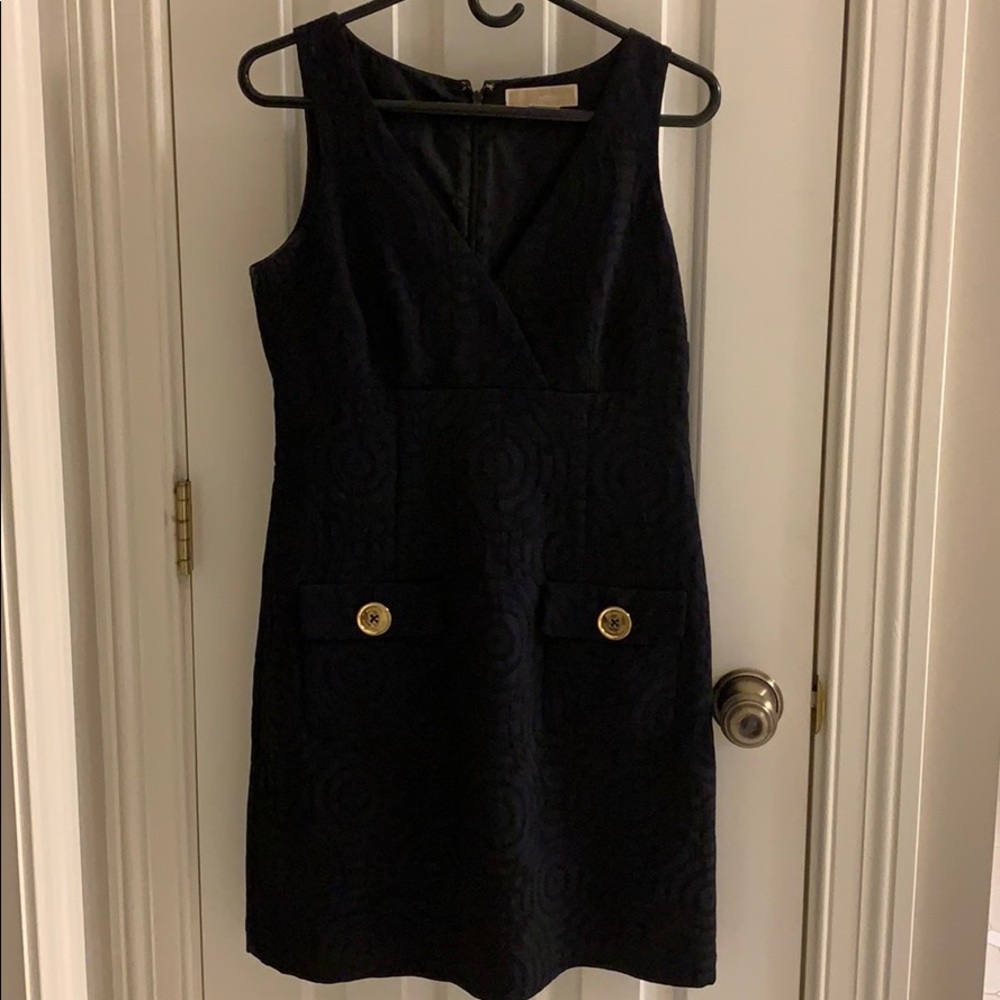 Michael Kors Patterned Dress Black - Size 6